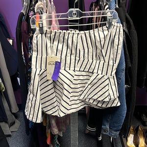 💜La Pateau Blue White Skirt L